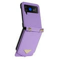 thumbnail image 3 of for Samsung Galaxy Z Flip 4 Case with Card Slots Crossbody Wallet Case with Adjustable Strap Make-up Mirror Luxury PU Leather Protective Flip Phone Case for Samsung Galaxy Z Flip 4 Women Girls, Purple, 3 of 10