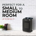 thumbnail image 2 of Visionair 9 In. 750/1500W 5120 Btu 160 Sq-Ft. Ceramic Heater, 2 of 7