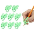 thumbnail image 1 of Uxcell 8 Pcs 3 Fingers Handwriting Pencil Grippers, Green, 1 of 6