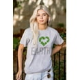thumbnail image 3 of I Love Earth Reduce Reuse Recycle Plus Size Crewneck Graphic Tee Shirt Brisco Brands 2X, 3 of 5