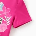 thumbnail image 6 of Disney Princess Girls Ariel Mermaid Graphic Tee and Dolphin Shorts 2-Piece Pink Holiday Outfit Toddlers Kids 3-4T, 6 of 9