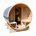 thumbnail image 3 of ALEKO Outdoor 6 -8 Person Red Cedar Wet Dry Barrel Sauna with Heater, 3 of 18