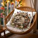 thumbnail image 4 of CaiYueKe Decorative Throw Pillow Cover Cute Embroidery 3D Effect Sofa Bedroom Living Room Home Decor Accent Pillowcase Soft Short Lint Cozy Pillow Cushion Cover Decorative Pillow, 4 of 7
