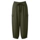 thumbnail image 5 of Pantalones de Lino Mujeres Color Sólido Cintura Elástica Pantalones de Ropa de Trabajo Casual Longitud Del Tobillo Verano, 5 of 8