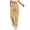 #231Yellow, variant on Casual Loose Fit Cargo Pants for Women High Waisted Straight Wide Leg Trousers with Functional Pockets for Daily Outdoor Outfits Wine L