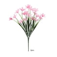 thumbnail image 2 of Ramo artificial de orquídeas de primavera con follaje para bodas, decoración del hogar y centros de mesa para eventos: tallos florales de plástico de aspecto realista para jarrones, mesas o arreglos, 2 of 6
