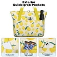thumbnail image 2 of Tote Bag for Women - Lemon Shoulder Bag - Large Utility Work Duffle Bag with Zipper Handbag for Travel, Work, Sprots, 2 of 5