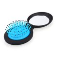 thumbnail image 3 of Qarigey Cepillo plegable portátil 2 en 1 de alta calidad para mujeres y niñas, cepillo de masaje para el cabello de viaje Pinceles de maquillaje y herramientas, 3 of 4