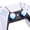 White, variant on eXtremeRate RGB LED Button & Thumbstick Kit for PS5 BDM-030/040/050/060 – 7 Colors 9 Modes, Transparent D-pad & Face Buttons - Transparent