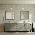 thumbnail image 2 of Lexora Home Jacques 80" Carrara Marble Top Double Vanity in Distressed Gray, 2 of 9