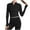 Black, variant on Wancir Women's Track Jackets Breathable Running Jacket Zip Up Sportswear Slim Fit Workout Tops