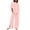Pink womens sets, variant on ABPWLY 2 Piece Outfits for Women Lounge Sets for Women Casual Solid Plus Size 3/4 Sleeve Top and Wide Leg Linen Pants Sets Homewear Sets with Pocket Two Piece Sets for Women