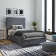 thumbnail image 2 of DHP Janford Upholstered Bed, Gray Linen, Twin, 2 of 17