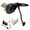 Black, variant on 55-59 Chevy Truck Firewall 9 in. Single Brake Pedal Kit Adjustable Disc & Disc 3 in. Chrome Pad