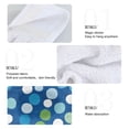 thumbnail image 2 of Yayeee Kitchen Hanging Hand Towels Set of 2 with Loop Bathroom Absorbent Tie Towel, Blue Dots, 2 of 7