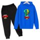 thumbnail image 4 of Conjunto de 2 piezas con capucha y pantalones para niños y niñas, chándal con estampado de juego de moda para primavera y otoño, de 3 a 13 años, trajes clásicos de anime, 4 of 5
