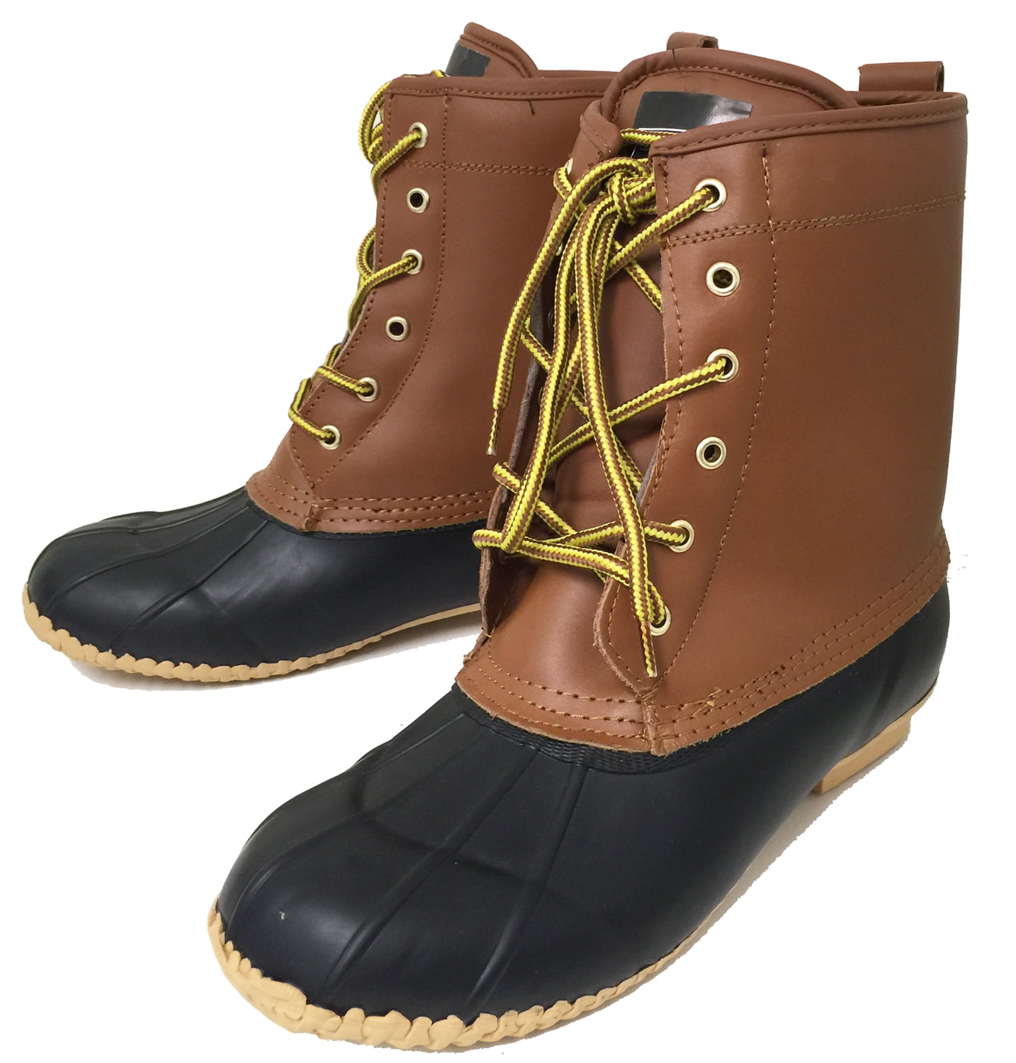 Men's Boots Leather Insulated Eyelet Duck Snow Shoes - Walmart.com
