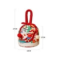 thumbnail image 2 of Reusable Velvet Santa Drawstring Bag for Holiday Party Decorations and Festive Candy Packaging, 2 of 5