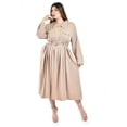 thumbnail image 1 of Vestido camisero con cinturón Roman Fashion /Tallas Extras, 3835 (Moka) cafe 42, 1 of 7