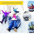 thumbnail image 2 of Osdhezcn Inflatable Winter Sledding Disc 47Inch Diameter With Reinforced Grab Cables Permanent Snow Tube For Ski Inclines And Snow Reserves, 2 of 11