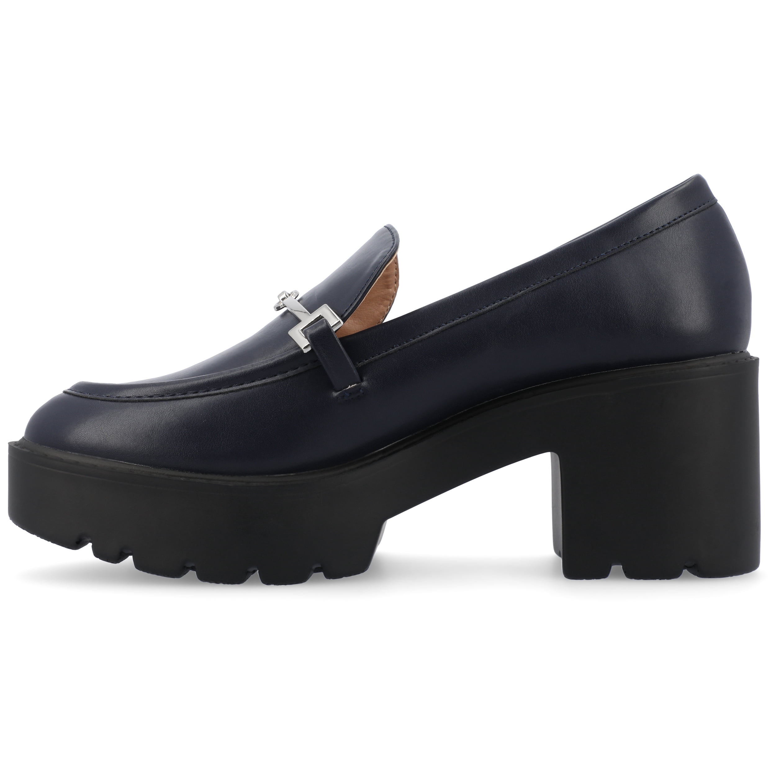 Journee Womens Kezziah Loafer Style Lug Outsole Platform Pumps, Widths Available