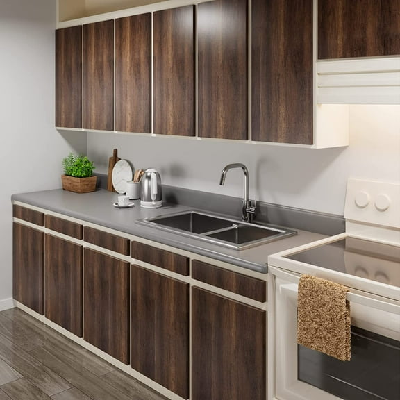 Wood Grain Contact Paper Peel and Stick  Adhesive Wood Wallpaper for Cabinets Countertops