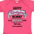 thumbnail image 4 of Inktastic Happy Birthday, Mommy I'm the Best Ever in Pink Boys or Girls Baby Bodysuit, 4 of 5