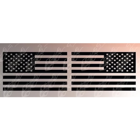 AnyStickerYouWant - American Flag Rear Side Window Vinyl Decal Sticker Set for SUVs Custom Made to Fit and Compatible with Any SUV- Set of Two