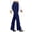 Dark Blue #1, variant on Flare Yoga Pants with Pockets for Women Bootcut Dress Pants Stretchy Business Casual Work Pant High Waisted Trousers, XL