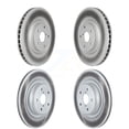 thumbnail image 1 of Genius Front Rear Coated Disc Brake Rotors Kit for Car 2019-2024 Subaru Ascent KG-101589, 1 of 9