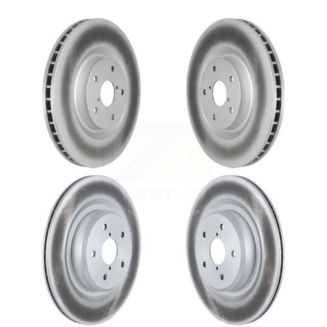 Genius Front Rear Coated Disc Brake Rotors Kit for Car 2019-2024 Subaru Ascent KG-101589