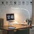 Desk Lamp, EyeCaring Desk Light, Gooseneck Lamp with Clamp, Adjustable
