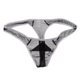 thumbnail image 4 of Milaget Hot Men White Pants Pouch , White/Red/, M M, 4 of 9