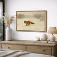 thumbnail image 2 of Framed Canvas Print Vintage Fox Wall Art Animal Rustic Decorative for Living Room Bedroom - 24"x36" NATURAL, 2 of 8