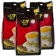 Trung Nguyen  G7 3 in 1 Instant Coffee  Roasted Ground Coffee Blend w/Non-dairy Creamer and Sugar  Strong and Bold  Instant Vietnamese Coffee | 100 Packets (3 Bags in a Pack)