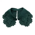 thumbnail image 2 of Christmas Striped Detachable Collar Half High Collar Shirt Red Holiday Fashion Accessory, 2 of 4