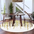 thumbnail image 3 of Round Area Rug 6 Ft, Sage Green Polka Dots Washable Non-Slip Circle Carpet for Living Room/Bedroom, Vintage Abstract Art Watercolor Low-Profile Indoor Mats Collection Rugs for Residential, 3 of 8