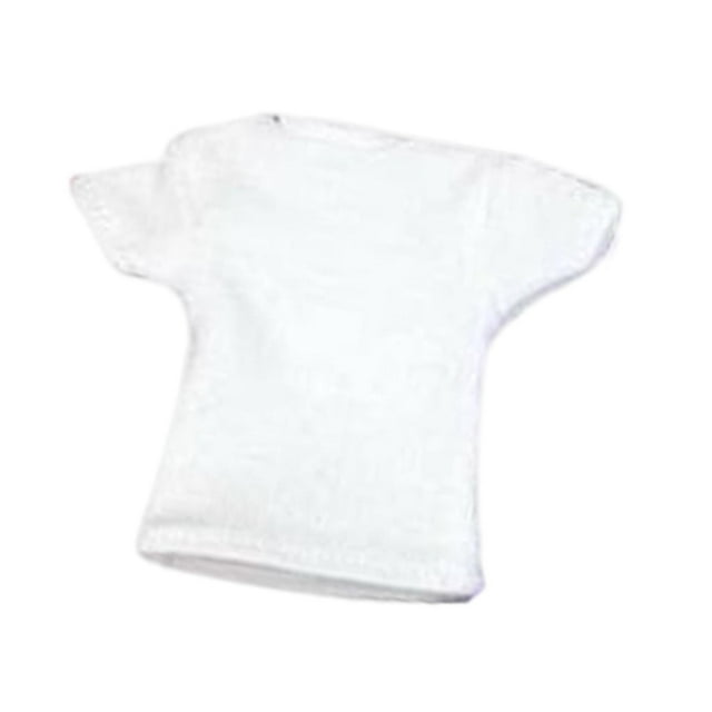 lionlar Accessoires de Mode DIY pour Soldats à Manches Courtes Miniatures à l'Échelle 1/12 Blanc