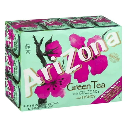 Arizona Green Tea with Ginseng & Honey 11.5 oz Cans