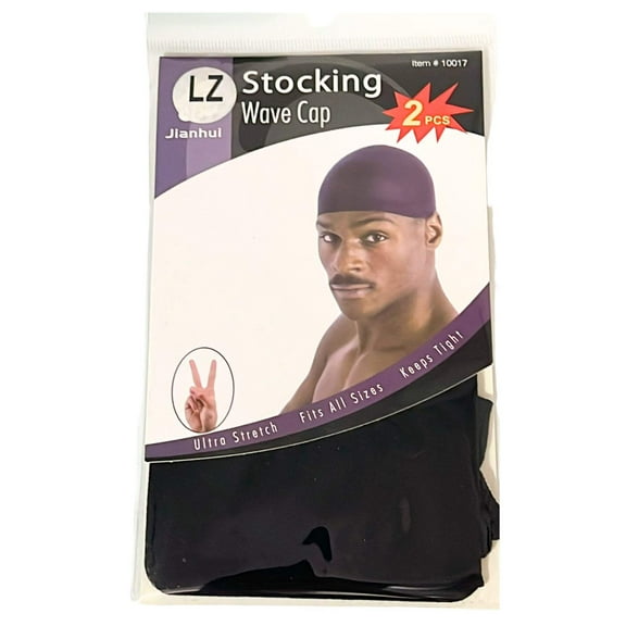 One-Size Fits All Stocking Wave Cap: 2CT