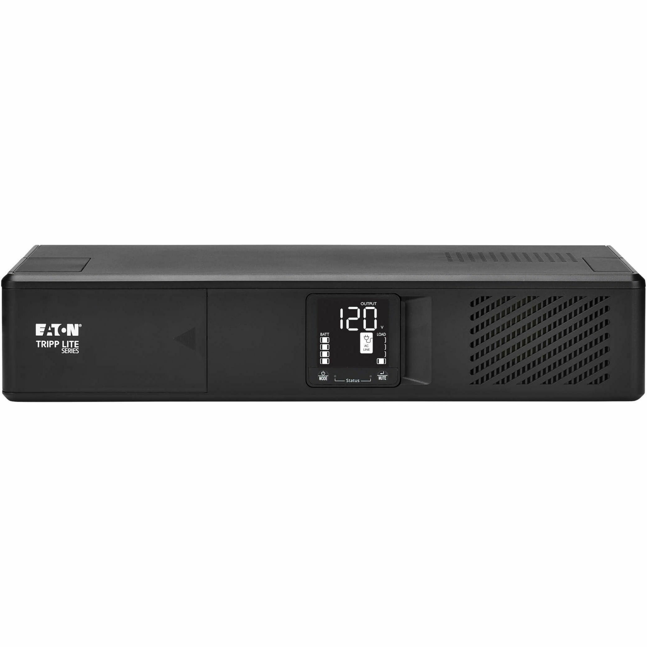 Eaton Tripp Lite Series 750VA 475W 120V Line-Interactive Cloud-Connected UPS with Remote Monitoring, 8 NEMA 5-15R Outlets (Surge and Battery Backup), LCD, 5-15P Plug, 2U Rack/Tower