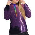 thumbnail image 4 of KLL Thunderstorm Violet Purple for Womens Pullover Hoodie with Pocket Hooded Long Sleeve Shirts Sweatshirt for Women-XX-Large, 4 of 7