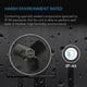 thumbnail image 5 of AC Infinity CLOUDLIFT, Ventilador de pared industrial con controlador inalámbrico de 10 velocidades, soporte de piso o montaje en pared para ventilador de taller de alta velocidad con motor EC, para h, 5 of 5