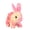 Pink, variant on YIFAEUX Electric Jumping Plush Rabbit Toy Hopping Ears Nose Moving Bunny Plushie Toddlers Boys Girls Interactive Simulation Stuffed Animal Toy with Sound
