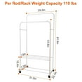 thumbnail image 6 of Garment Rack & Shoe Organizer Stand, 6 of 9
