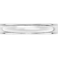 thumbnail image 2 of 10K White Gold 10Kw 4mm Half Round With Edge Band Size 11 Made In United States 1whre040-11, 2 of 5