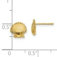 thumbnail image 2 of FJC Finejewelers 10k Yellow Gold Scallop Shell Post Earrings, 2 of 5