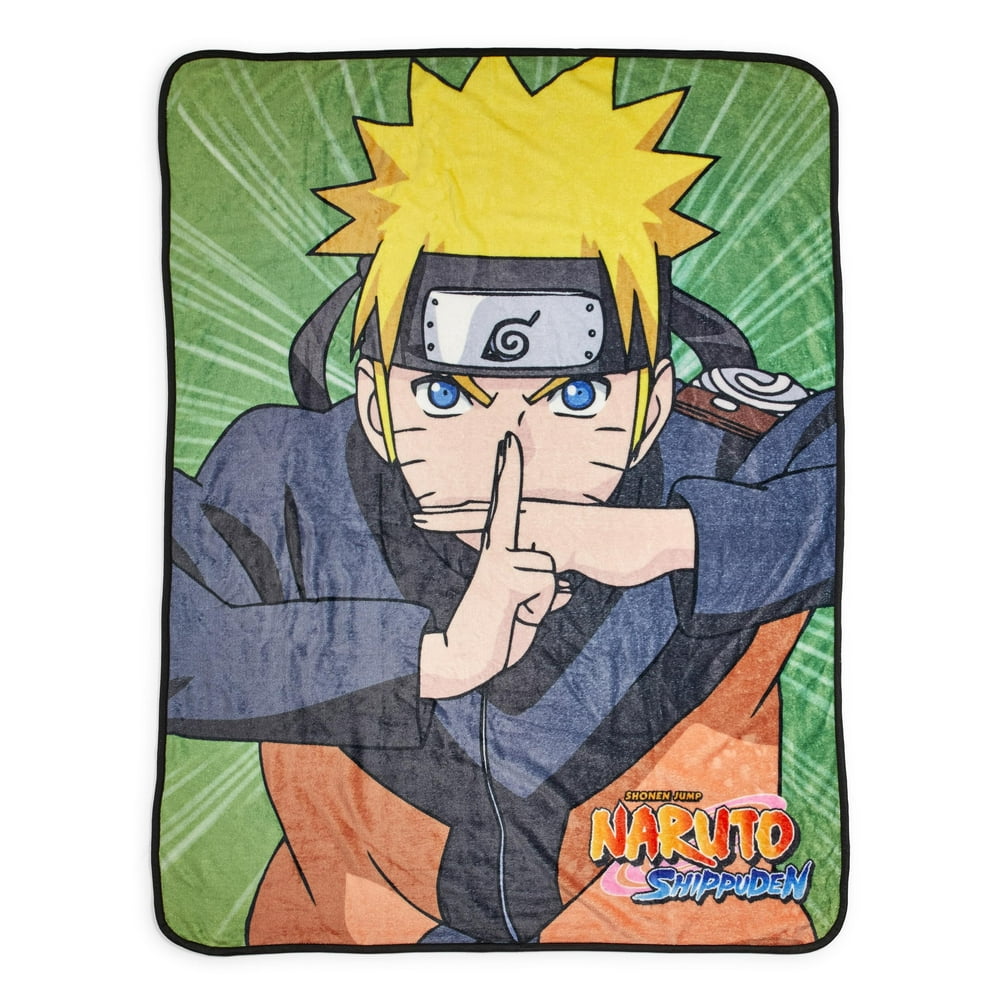 Naruto Shippuden Naruto Uzumaki Character Fleece Throw Blanket 60 x