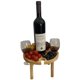 thumbnail image 3 of Mesa de picnic plegable de madera Mesa de picnic plegable de madera para exteriores con botellero, 3 of 4