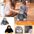 thumbnail image 6 of 11Inch Gorilla Stuffed Animal, Soft Cuddly Plush Toy For Stress Relief, Kids Adults Sensory Plushie, Desktop Fidget Toy, Christmas Birthday Gift For Nursery,A, 6 of 6